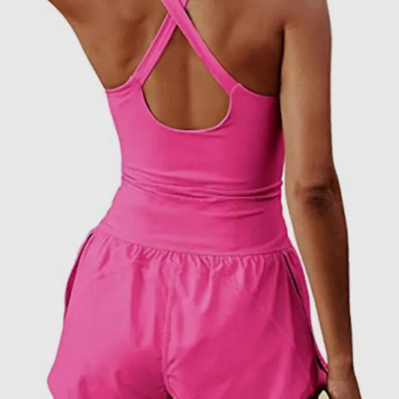 Summer Yoga Sportswear Plain One Piece Romper Ultimate Comfort - Picture 2 of 3